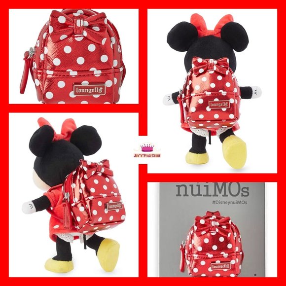 Disney nuiMOs Loungefly Minnie Mouse Red Polka Dot Backpack - Picture 1 of 12